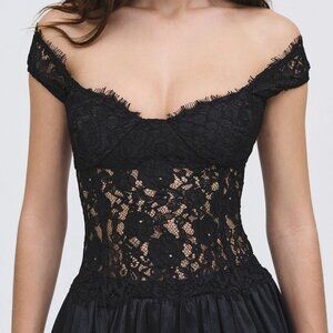 NWOT For Love and Lemons Waverly Lace Top Size M